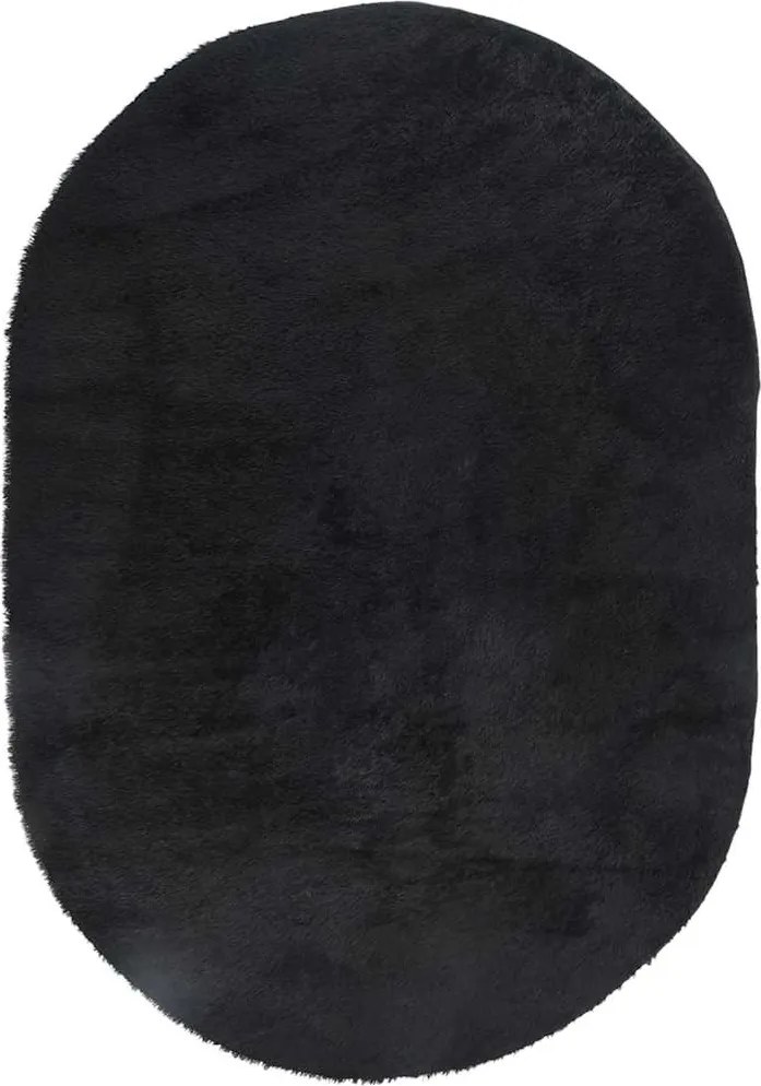 vidaXL Covor shaggy cu pom înalt, NAVARRA, negru, 300x200cm, poliester