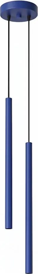Sollux SL.2126 - Candelabru suspendat pe cablu PASTELO 2xG9/8W/230V albastru