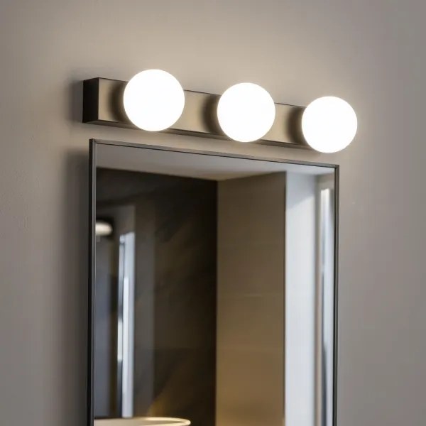 BRILAGI - SET 2x LED Aplică de perete pentru baie HOLLYWOOD 3xLED/3W/230V 39 cm IP44 negru