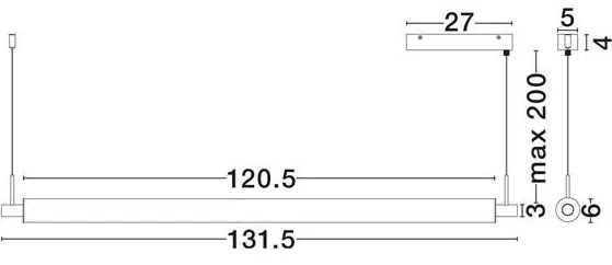 Lustra LED suspendata design modern GLOVIA
