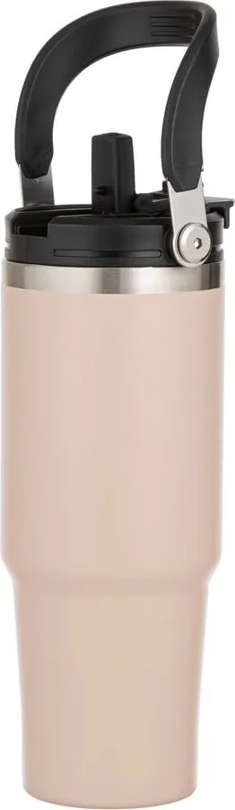 Sticlă bej de călătorie din oțel inoxidabil 1 l Eco – Ladelle