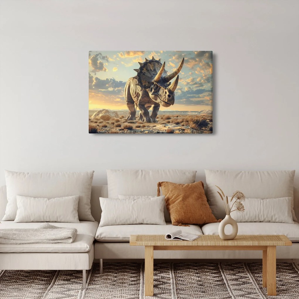 Tablou - Triceratops (90x60 cm)