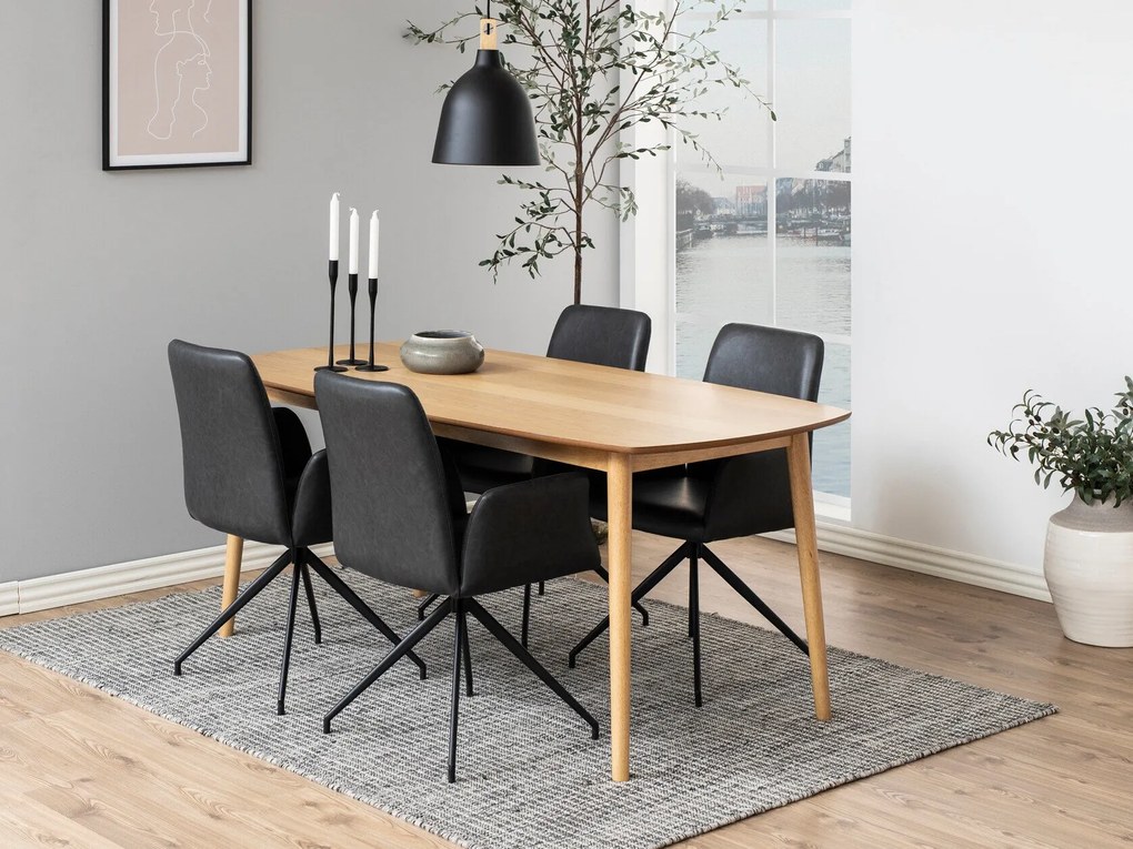 Set de mese Oakland 74176x80x150cm, Unghiular