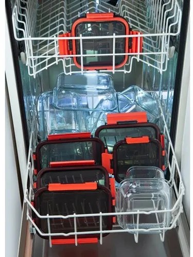Caserolă de sticlă Simax 7606/L cu capac clic , 0,5 l