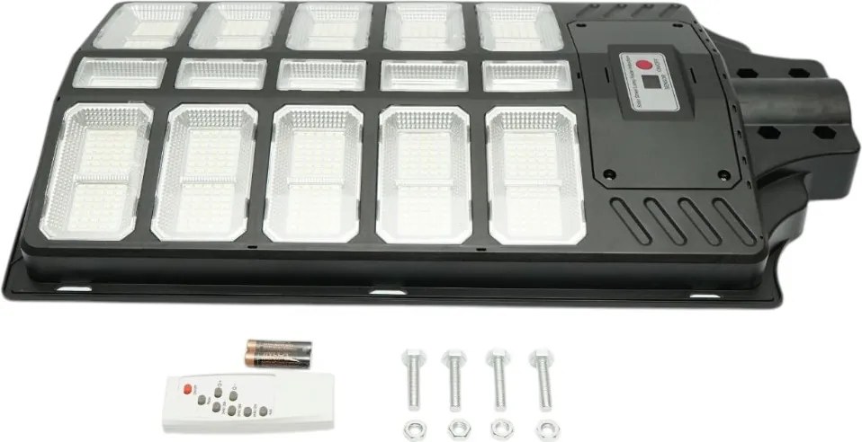 Lampa solara LED iluminat stradal 800W, 6500K, IP65 cu panou solar senzor de miscare telecomanda