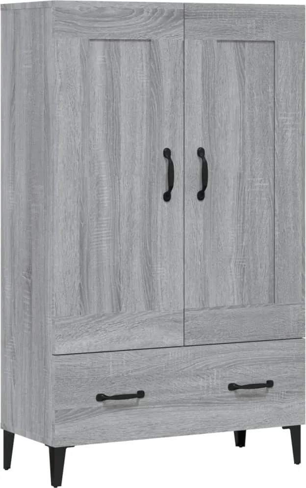 vidaXL Dulap înalt, gri sonoma, 70x31x115 cm, lemn compozit