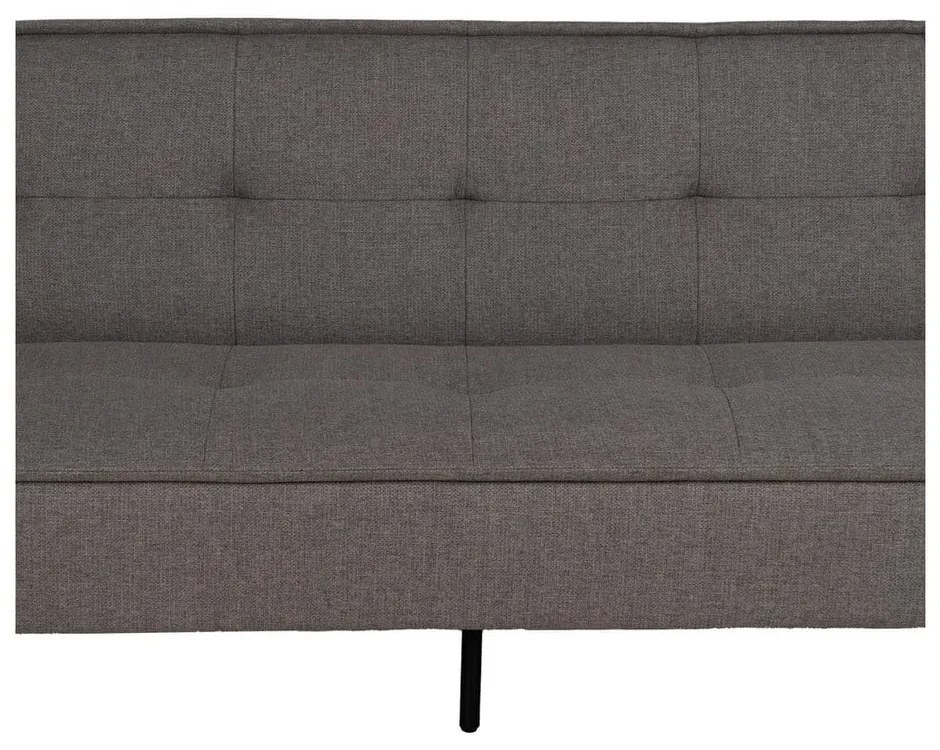 Canapea gri extensibilă cu tapițerie din chenille 181 cm – Ixia