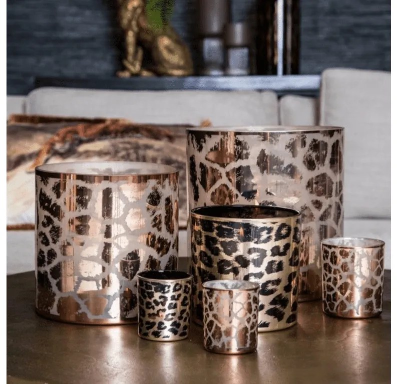 Sfesnic din sticla roz DESIREE GIRAFFE