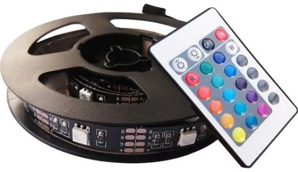 Solight WM504 - SET 2x Bandă LED RGB pentru TV cu telecomandă LED/USB 2x50cm
