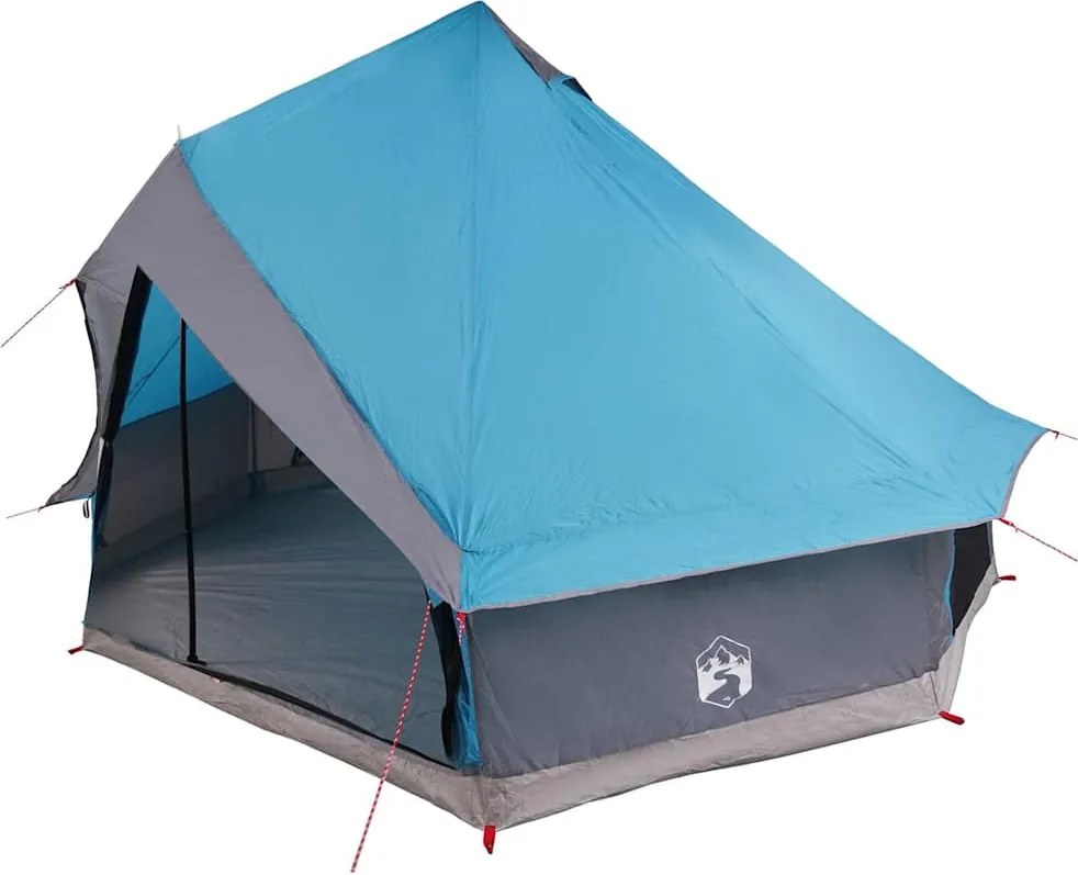 vidaXL Cort Tipi cu acoperiș albastru 400 x 346 x 250 cm tafta