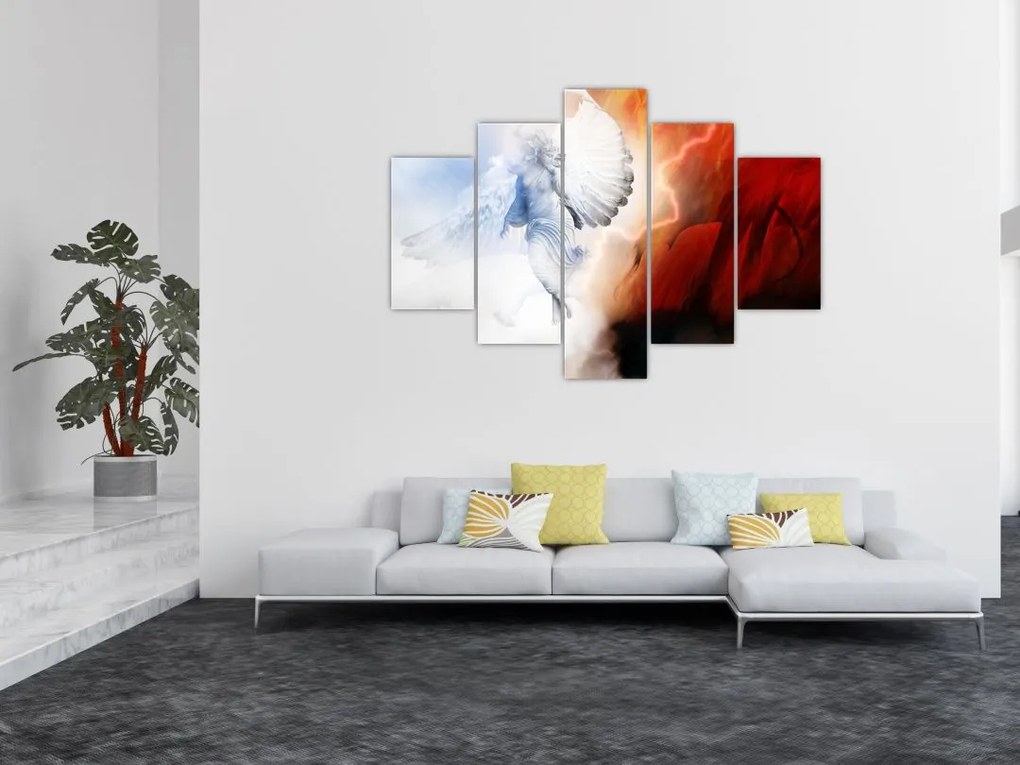 Tablou - Binele și răul (150x105 cm)