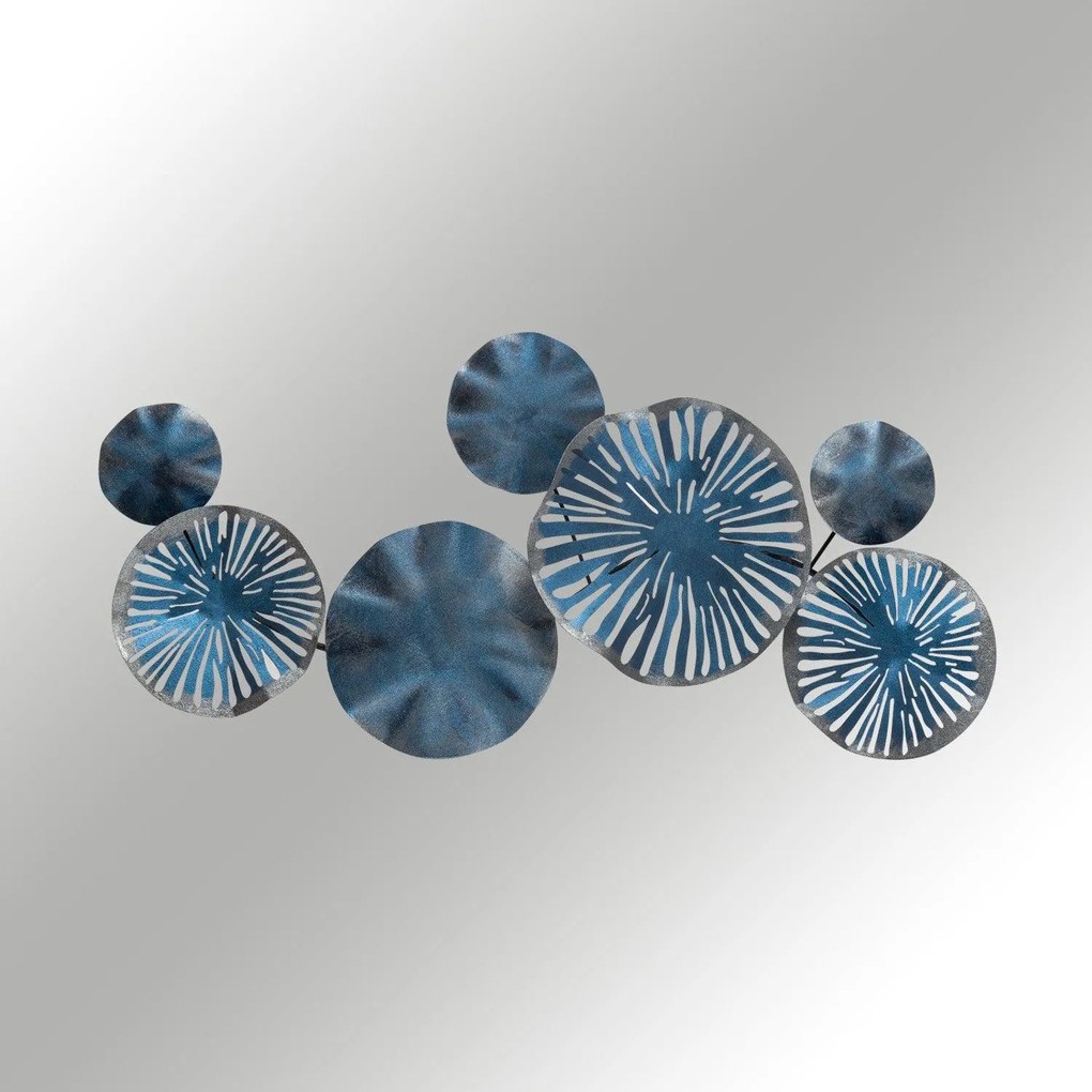 Decoratiune de perete Metal Astrid, Multicolor, 35x0,08x79 cm