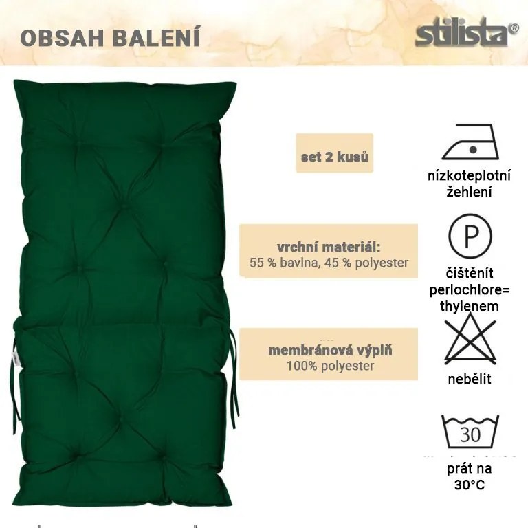 STILISTA pernă pentru scaune joase, 2 buc, antracit