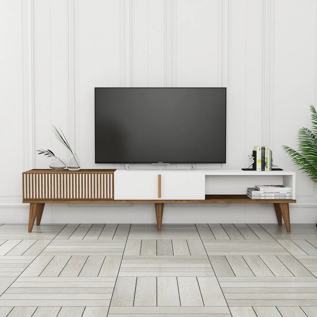 Masă TV Milan Alt White
