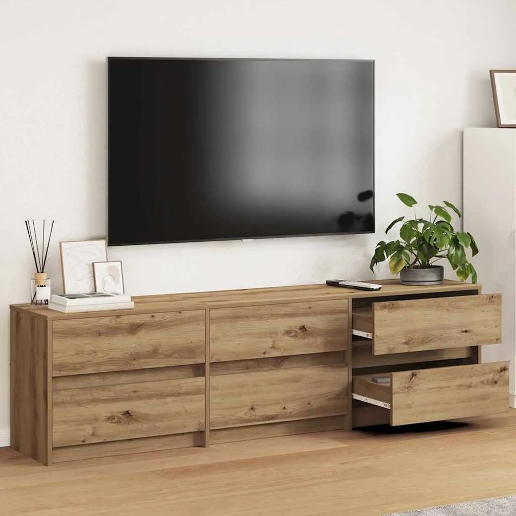vidaXL Cabinet TV cu sertar Maro 181 x 34 x 50 cm Lemn compozit