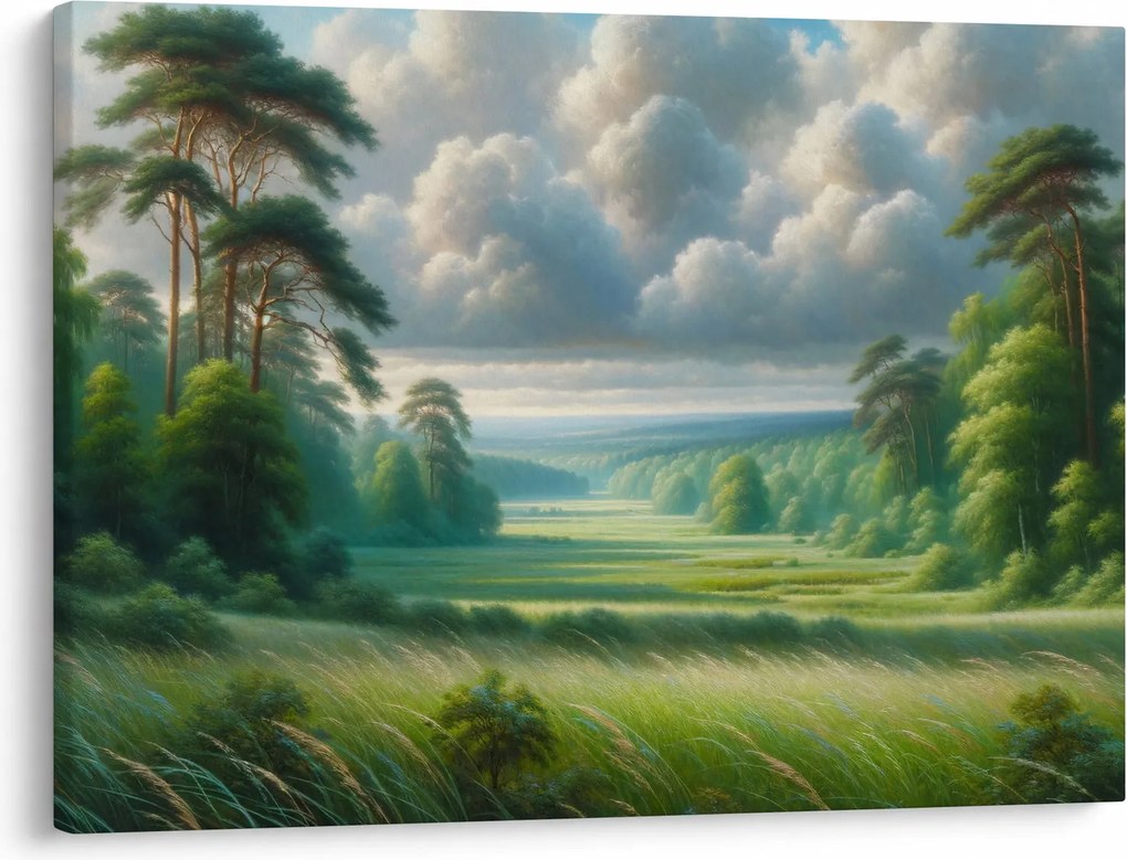 Tablou - Peisaj verde (70x50 cm)