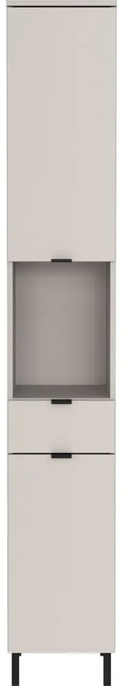 Dulap de baie crem înalt, îngust 30x190 cm Arcena – Germania