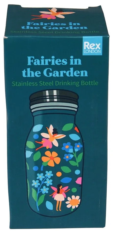Sticlă pentru copii albastră din oțel inoxidabil 250 ml Fairies in the Garden – Rex London