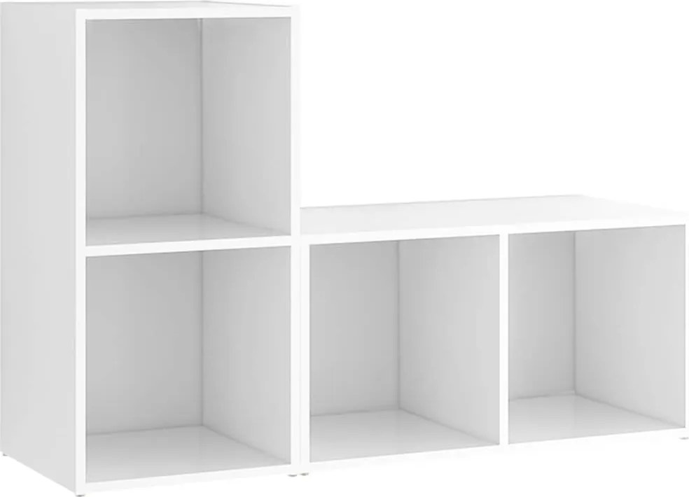 vidaXL Dulapuri TV, 2 buc., alb, 72x35x36,5 cm, lemn prelucrat