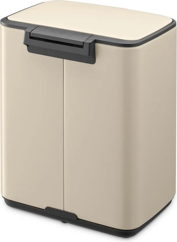 Coș de gunoi bej cu pedală din oțel 7 l Bo – Brabantia