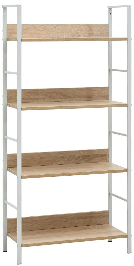 vidaXL Etajeră cărți 4 rafturi, stejar, 60x27,6x124,5cm lemn prelucrat