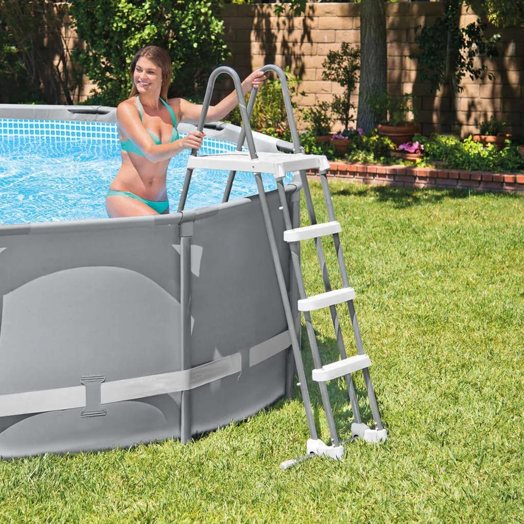 Intex Scara de siguranta pentru piscina in 4 trepte, 122 cm