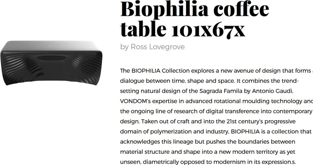 Masuta cafea exterior / interior design modern premium BIOPHILIA