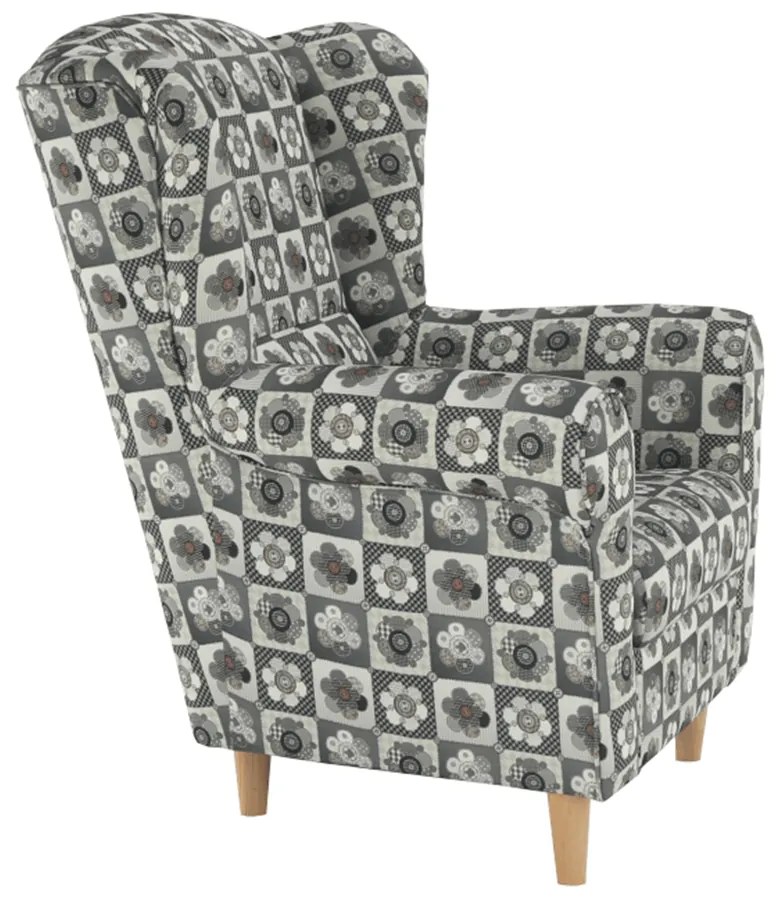 Fotoliu cu urechi Charlie patchwork N1. 788986