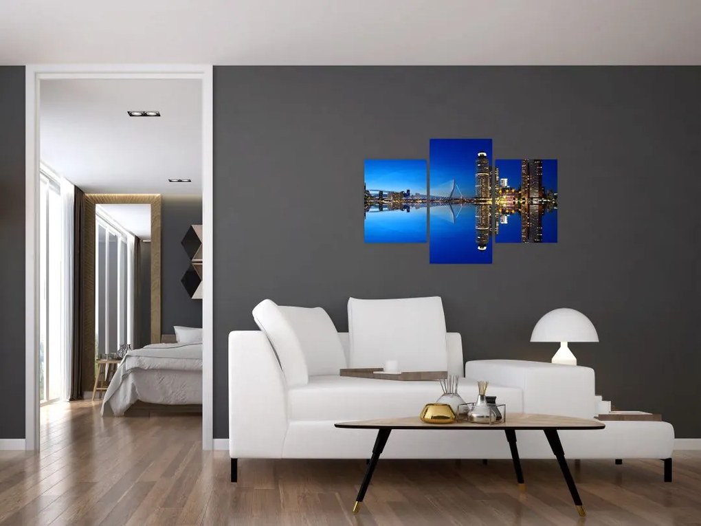 Tablou - Rotterdam nocturn (90x60 cm)