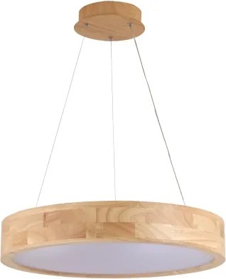 Brilagi -LED Lustră suspendată pe cablu FALCON WOOD LED/30W/230V 3000/4000/6000K 45 cm lemn