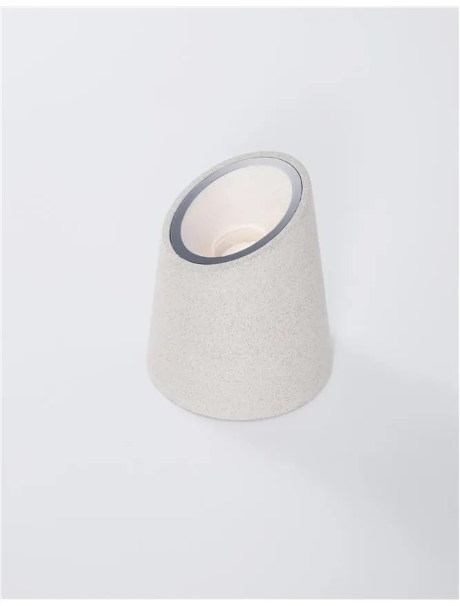 Mini stalp decorativ iluminat exterior IP65 FOX alb