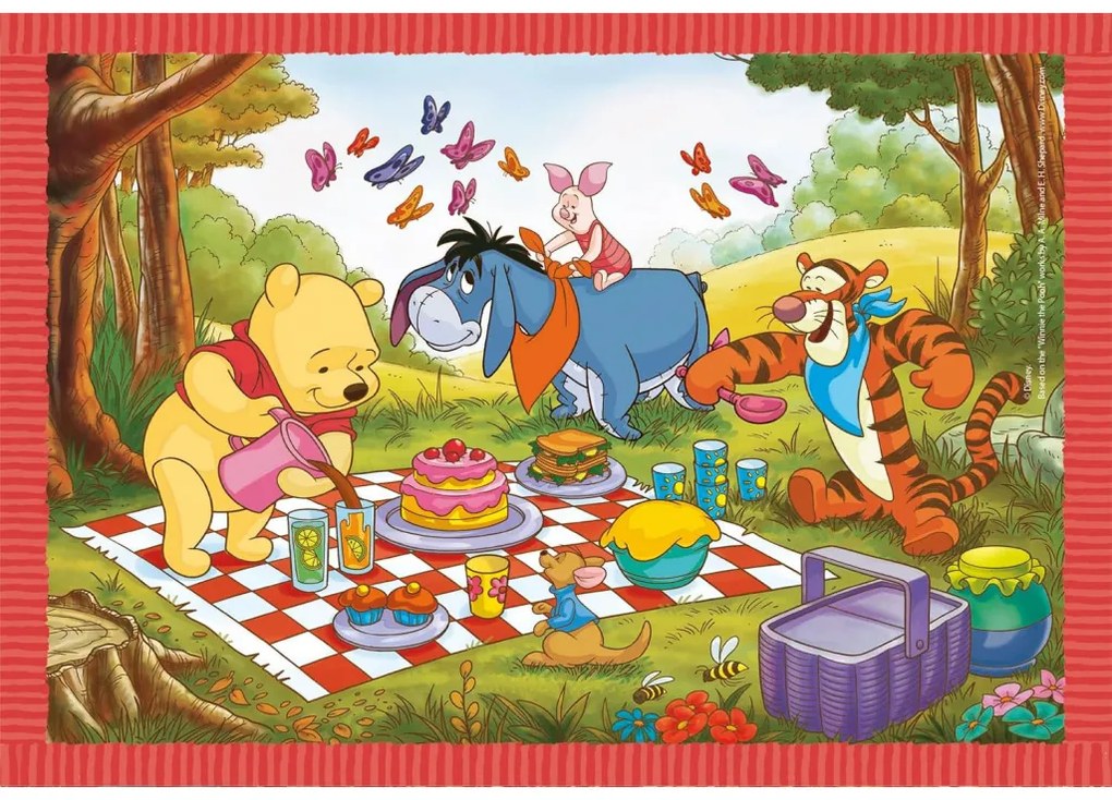 Disney Winnie de Pluș Fun Days Forever Puzzle 4-în-1 Clementoni