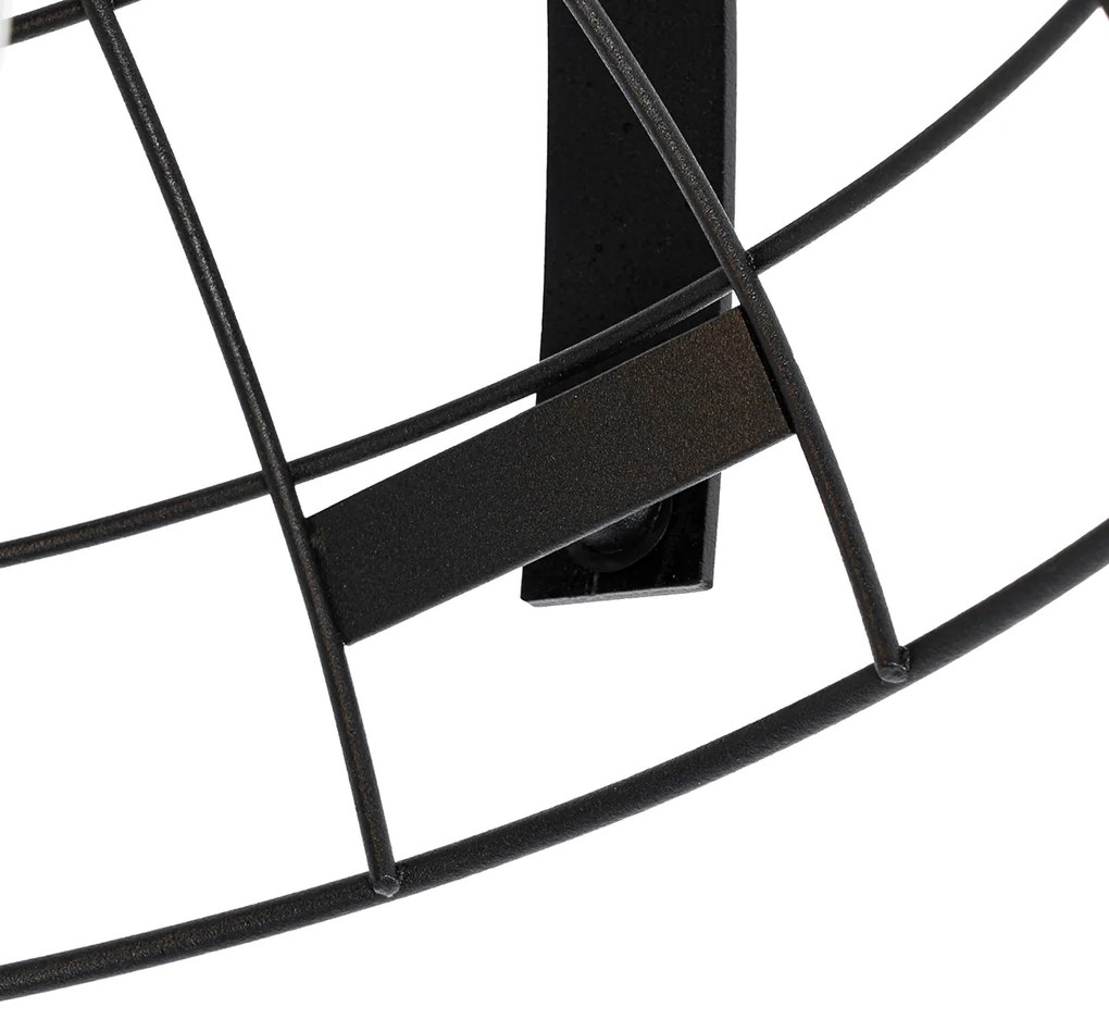 Plafoniera industriala neagra 35 cm ajustabila - Hanze