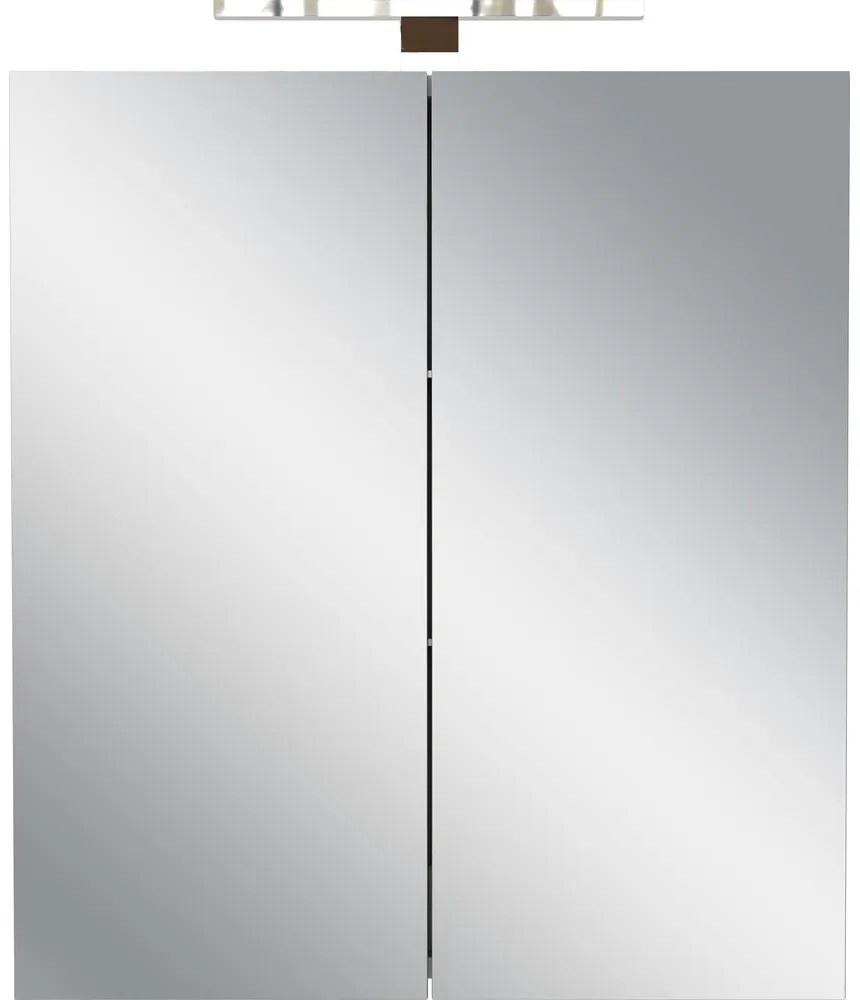 Dulap de baie crem suspendat, cu oglindă 60x71 cm Arcena – Germania