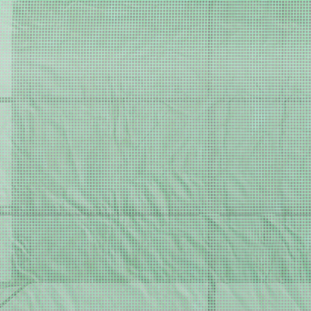 Outsunny Sera, Sera de gradina cu acoperire din plastic, rezistenta la UV, 3 etaje, Usi cu fermoar, Verde | Aosom Romania