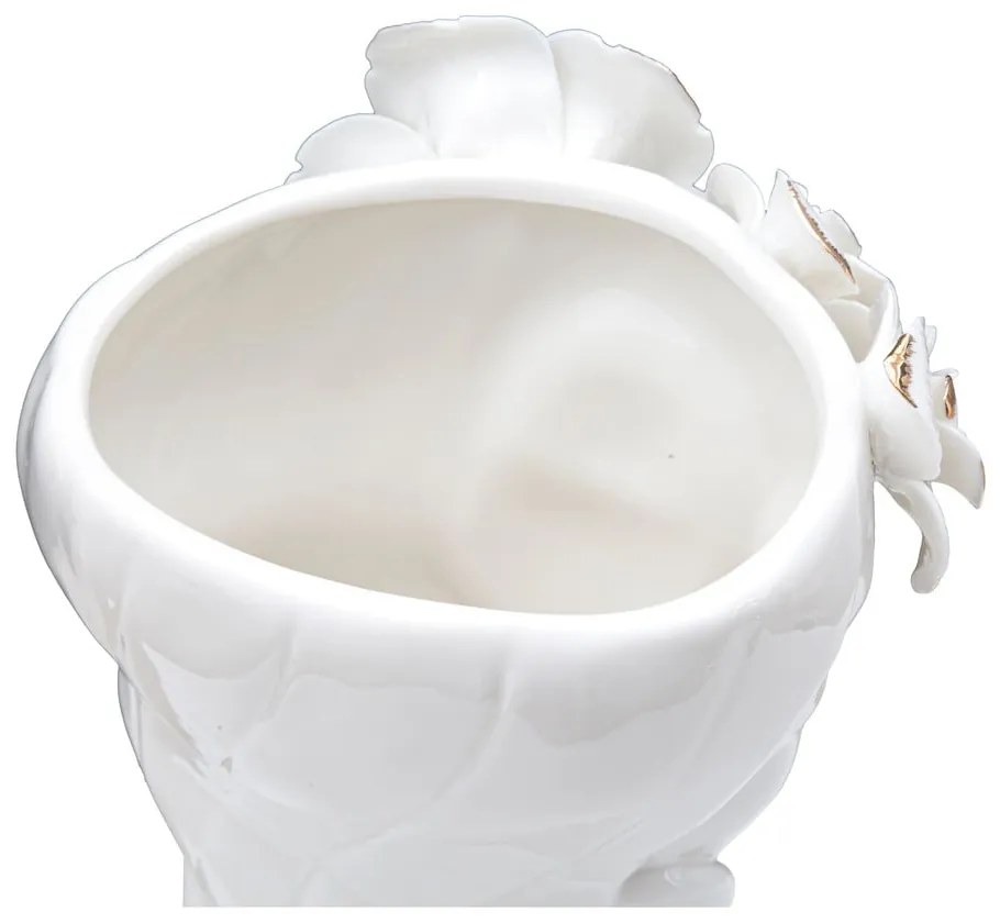 Vază din porțelan Mauro Ferretti Cute Woman, alb