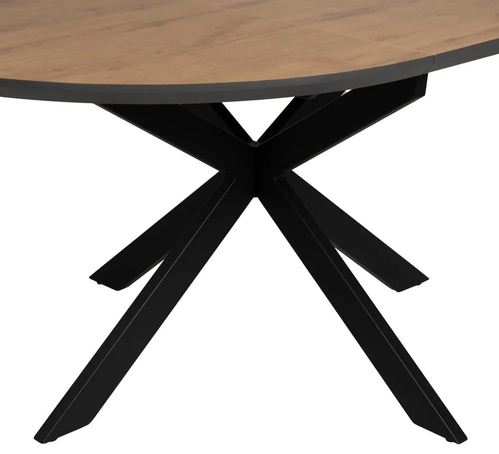 Masă de dining rotundă extensibilă cu blat suplimentar ø 120 cm Rocía – Ixia