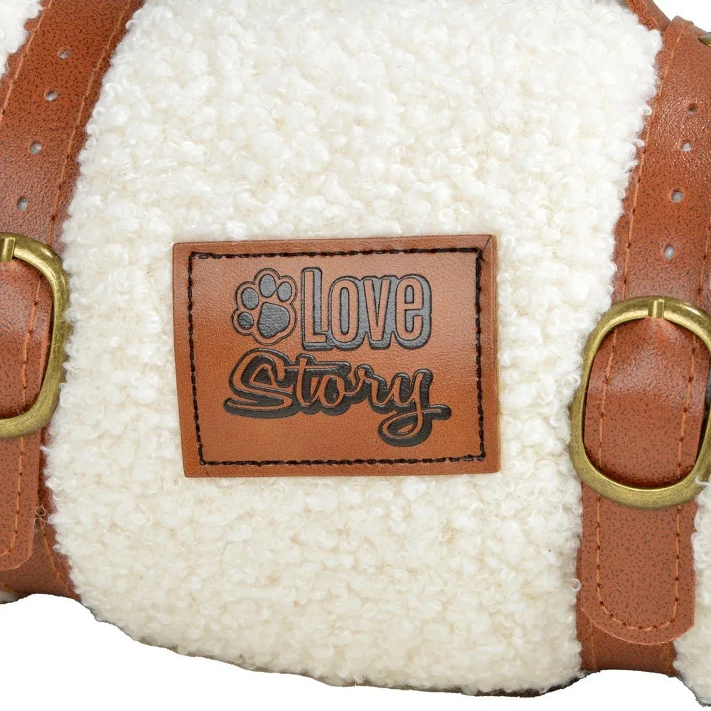 Pătură crem pentru câini 50x70 cm – Love Story