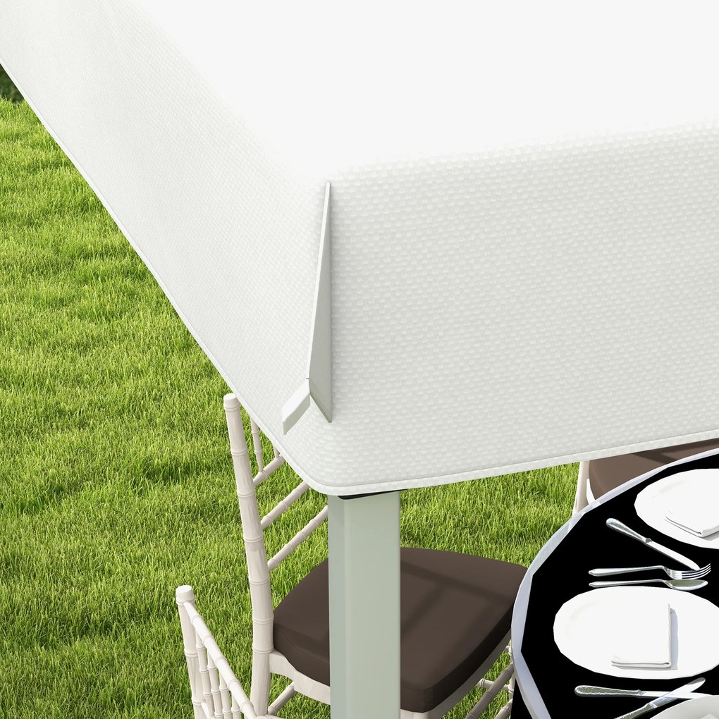 Outsunny Tonelă / pavilion de grădină pop-up pliabil 3 x 3 m cu sac de transport pe roți, înălțimi reglabile | Aosom Romania