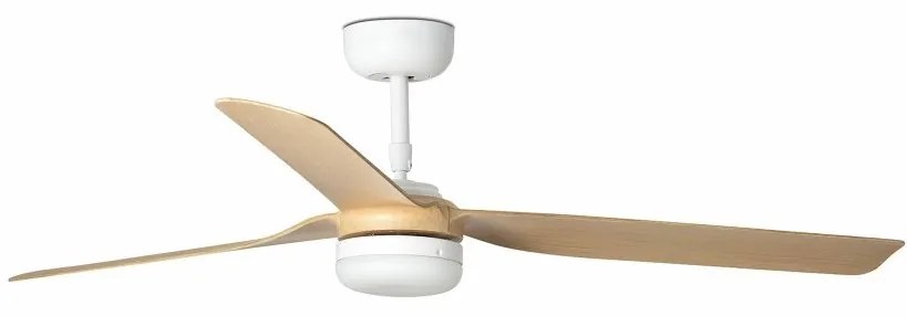 Lustra cu Ventilator si telecomanda PUNT M LED alb/artar