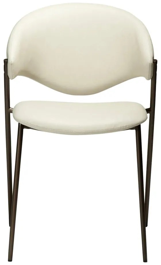 Scaun de dining fildeș din imitație de piele Zone – DAN-FORM Denmark