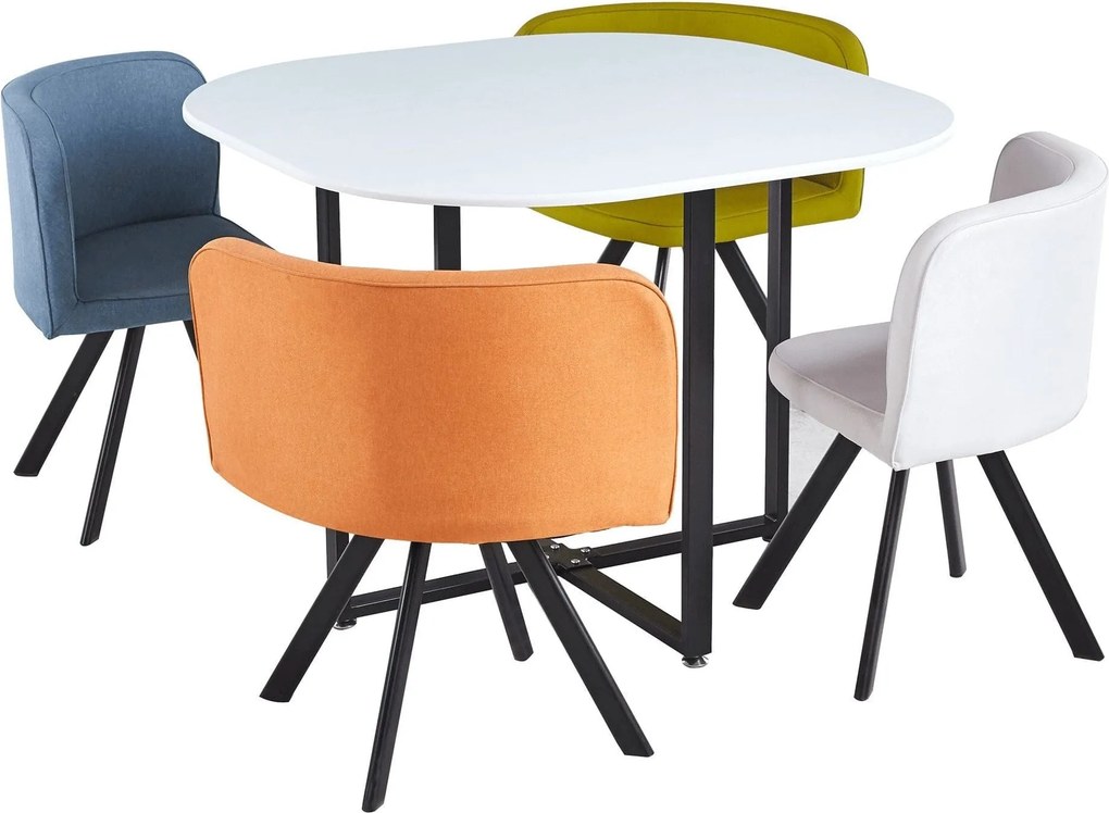 Set masa cu scaune de bucatarie BEVIS NEW, multicolor