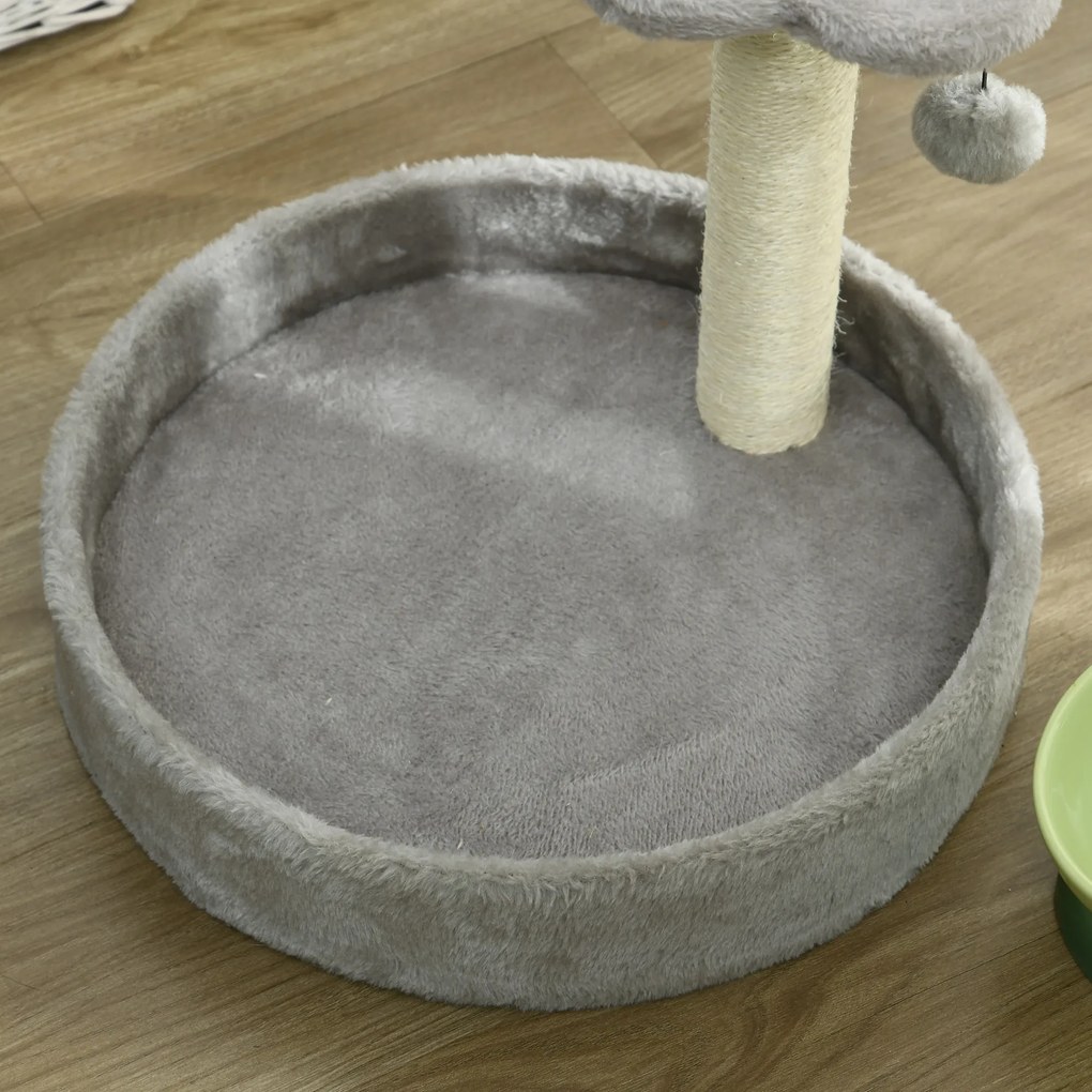 PawHut Copac de Zgariat pentru Pisici de 5kg, 41x41x44 cm, Gri | Aosom Romania