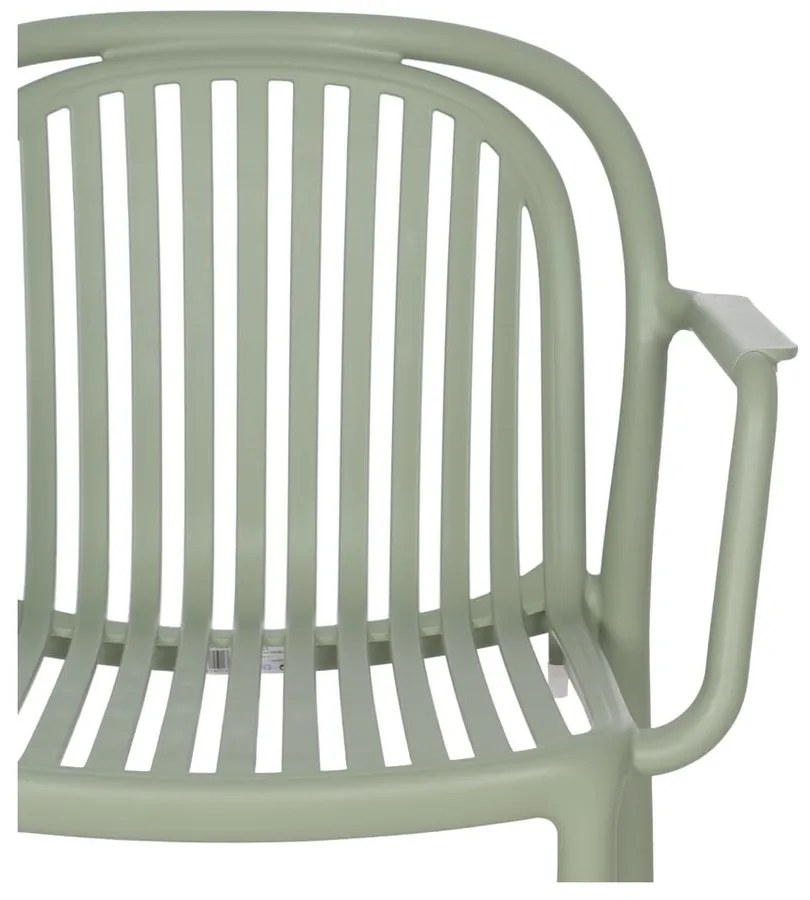 Scaun de dining verde din plastic Alia – Ixia