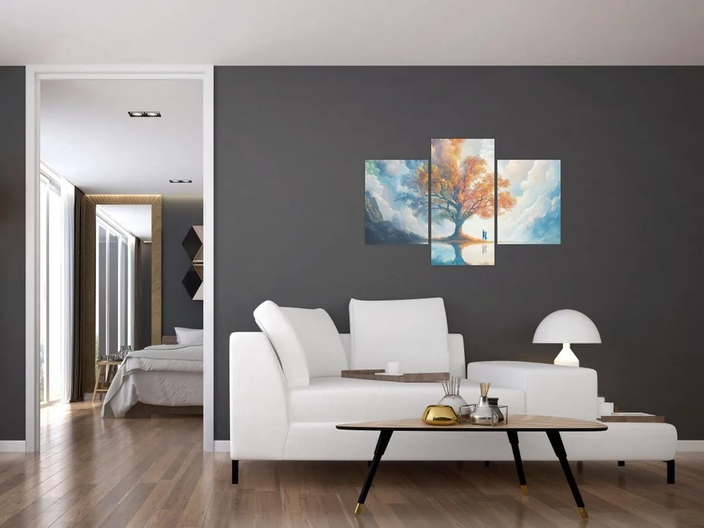 Tablou – Arborele vieții și al iubirii (90x60 cm)