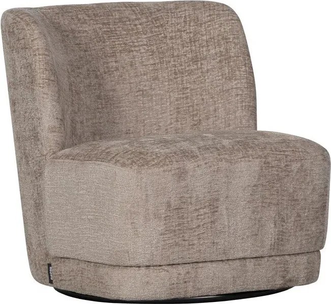 Fotoliu maro deschis cu tapițerie din catifea Atty – WOOOD