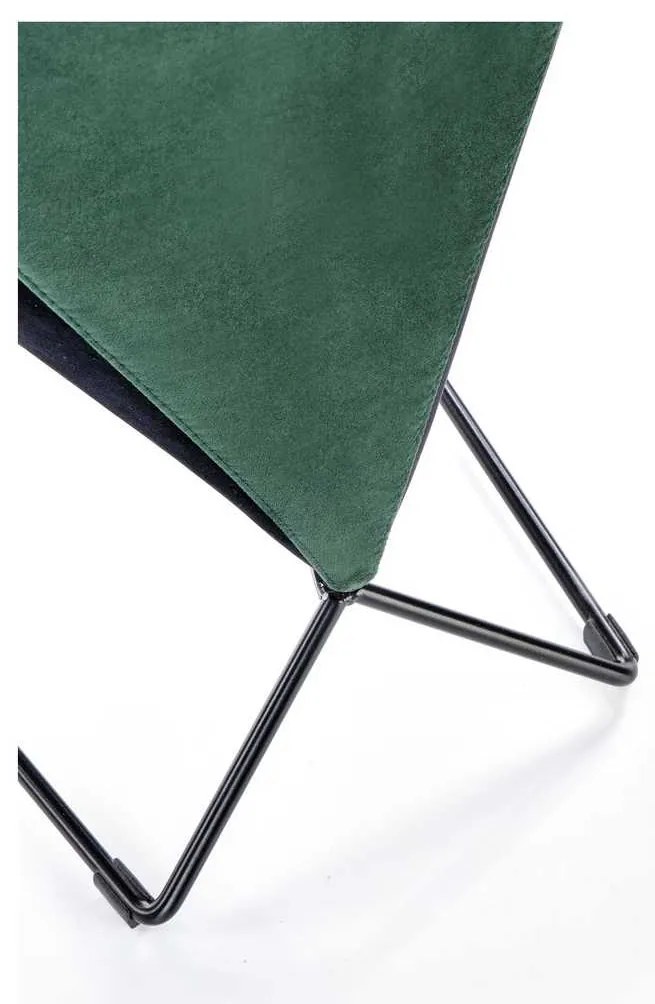 Scaun de bucătărie Vera, verde închis
