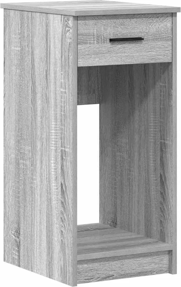 vidaXL Suport turn computer cu sertar gri Sonoma 35x45x77 cm