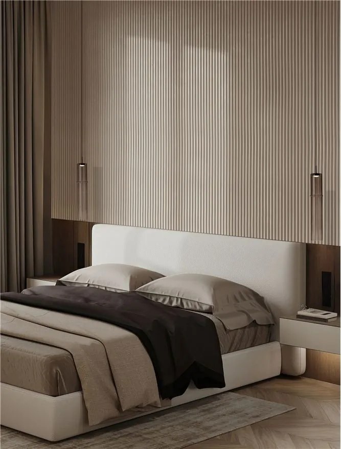 Pendul LED modern, Metal, Sticla, Moca, SANO