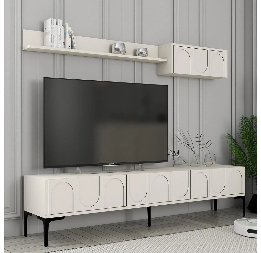 Mobilier living Bipemu 4 (crem + negru) . 1095708
